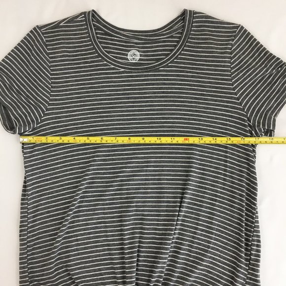 SO Tie Front Striped T-Shirt Top - Picture 8 of 9